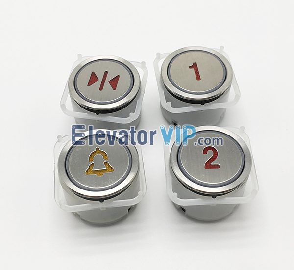 Fuji Elevator AK-4CB 64611-B Push Button A4J10382A3, Lift Round Push Button  MTD210 / BA216 / BA21G with Factory Price 
