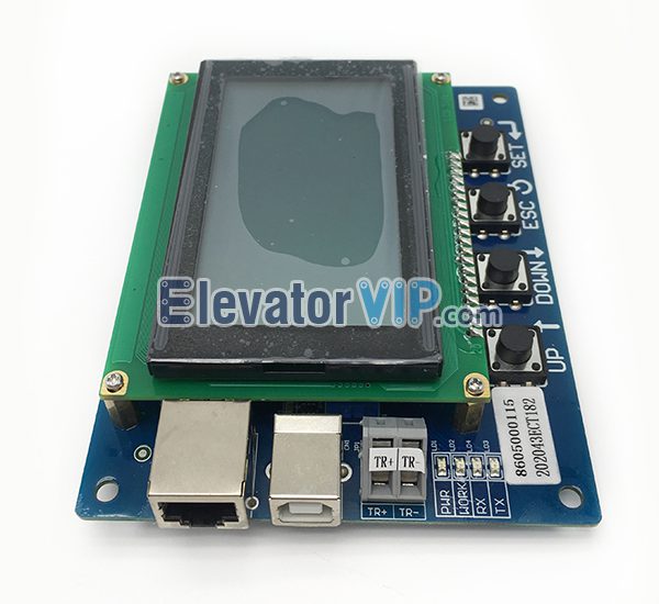 ThyssenKrupp Escalator Service Tool, Thyssen Escalator Diagnostic Tool, ThyssenKrupp Escalator Test Tool, Thyssen Escalator Debugger, Thyssen Escalator Error LCD Display Card, ECT-01-D, ECT-01-A Board Testing Tool, Escalator Service Tool Supplier, Thyssen Escalator Testing Tool in India