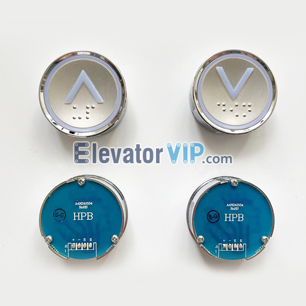 A4N241534 Hyundai Elevator Push Button HPB 38.5mm 24VDC 