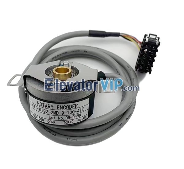 Fujitec Elevator Rotary Encoder, 47T-8192-2MD, 9-100-41E