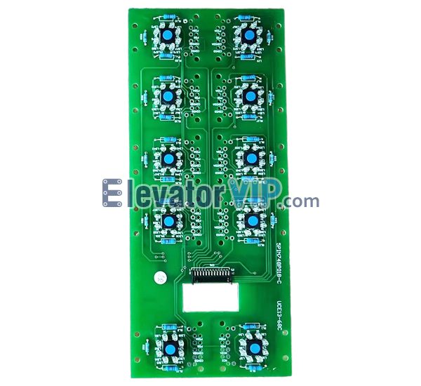 Toshiba Elevator COP Push Button Board, UCE13-68C, 5PIN748P018-C