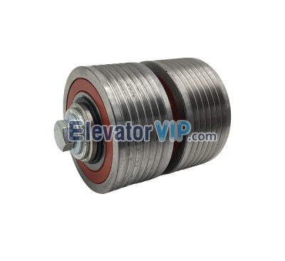 3300 3600 Elevator Traction Steel Belt Pulley Duplex, PCN.018.048, 59370880, 59315606