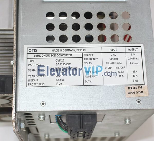 Otis Elevator OVF20CR Inverter, GAA21343C1, GAA21343C20