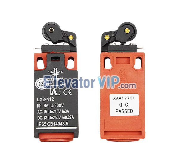 Otis Escalator Travel Limit Switch, LX2-412, XAA177C1, XAA177C2