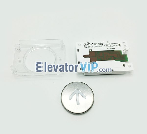 Mitsubisi Elevator Push Button, C5MS-1W12DN, C5MS-1W12D, YE604B516, YE604B495G08