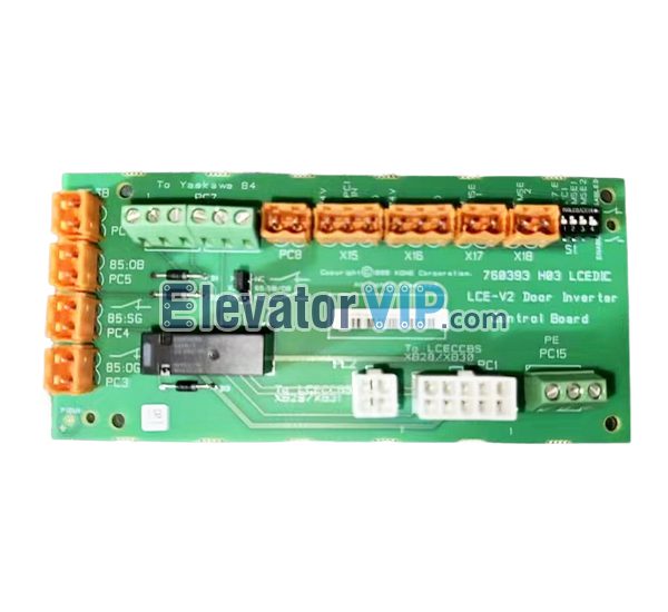 KONE Elevator Car Top Board, LCE-V2 Door Inverter Control Board, LCEDIC Board, KM760390G01, KM760393H03