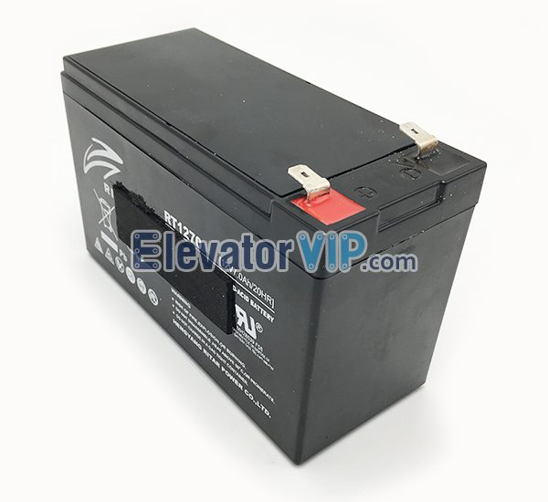 Elevator Brake Release Device Battery, Elevator Emergency Power Supply, Elevator Re-leveling Replacement Battery, Valve Regulated Sealed Lead-acid Battery, RT1270