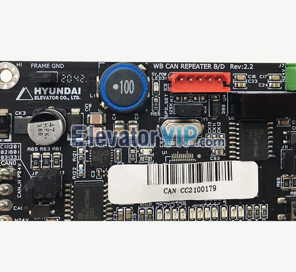 Hyundai Elevator Communication Repeater Board, WB CAN REPEATER B/D Rev:2.2, CAN-REPEATER 204C2487