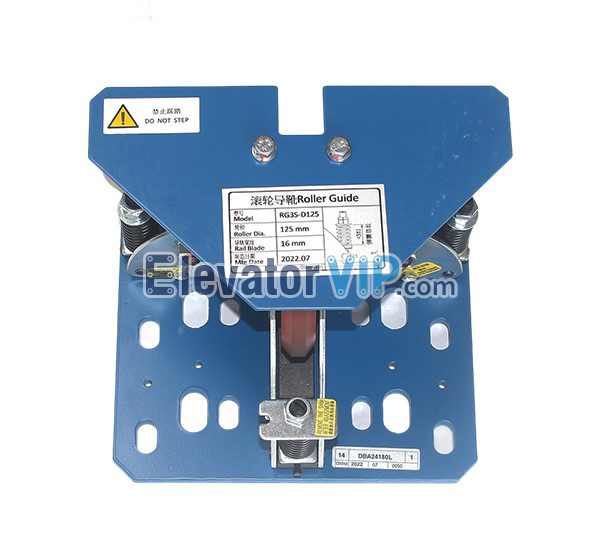 Otis Elevator Roller Guide Shoe, DBA24180L1, DAA24180L1, DAA24180D1, DAA24180D2, DBA24180D1, DBA24180D2, DAA24180G7, DAA24180G8, DBA24180L2, DAA24180L2, DAA24180E2, DAA24180N1, DAA24180N2, RG3S-D125