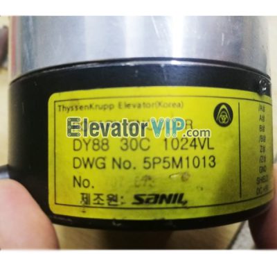 Elevator Rotary Encoder, DY88 30C 1024VL, 5P5M1013